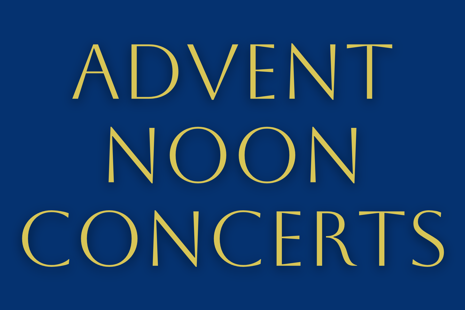 Advent Noon Concerts Centreville United Methodist Church